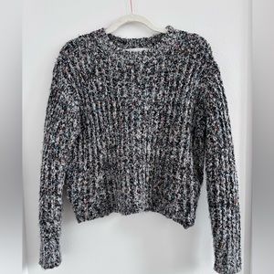 Zara black sparkle multicolored sweater
